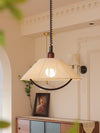 Liftable log style chandelier