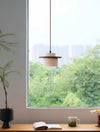 Vintage solid wood yellow travertine bedroom bedside chandelier
