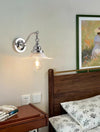 French retro glass bedroom bedside corridor wall lamp