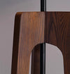 Solid wood tripod table lamp