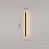 Black strip LED courtyard aisle wall light