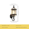 American retro outdoor waterproof courtyard corridor balcony wall lamp