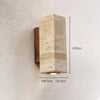 Yellow Travertine Bedside Wall Lamp