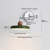 Foldable flying saucer wall lamp