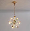 Creative petal dandelion colored crystal chandelier