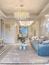 Creative golden tree branch crystal living room bedroom chandelier