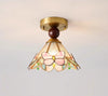 French retro creative butterfly aisle ceiling lamp