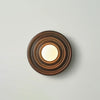 Japanese style solid wood water ripple wall lamp