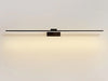 Simple LED retractable mirror front wall lamp