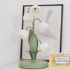 French flower table lamp