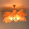 Ostrich Feather Bedroom Chandelier