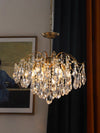 French retro glass chandelier