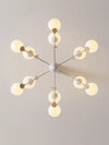 Cream Style Solid Wood Magic Bean Chandelier