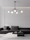 Geometric line molecular magic beans chandelier