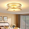 Copper bedroom ceiling lamp