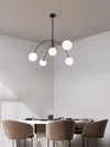 Geometric line molecular magic beans chandelier