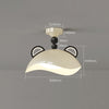 Creative Cream Style Red Panda Ceiling Lamp