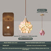 Wabi-sabi style bedroom bedside French glass restaurant small chandelier