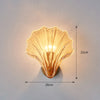 Brass Glass crystalShell Wall Light