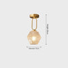 Retro all-copper aisle ceiling lamp