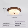 American retro bedroom ceiling lamp