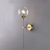 Nordic glass ball bedside corridor wall lamp