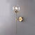 Nordic glass ball bedside corridor wall lamp