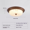 American retro bedroom ceiling lamp