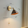 Walnut all copper wall lamp