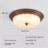 American retro bedroom ceiling lamp