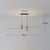 Minimalist one-word long strip chandelier