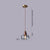 Medieval style all-copper small chandelier