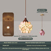 Wabi-sabi style bedroom bedside French glass restaurant small chandelier