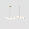 Copper Acrylic Pearl Necklace Pendant Light