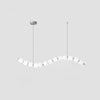 Copper Acrylic Pearl Necklace Pendant Light