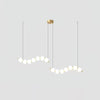 Copper Acrylic Pearl Necklace Pendant Light