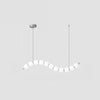 Copper Acrylic Pearl Necklace Pendant Light
