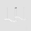 Copper Acrylic Pearl Necklace Pendant Light