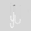 Copper Acrylic Pearl Necklace Pendant Light