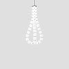 Copper Acrylic Pearl Necklace Pendant Light