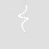 Copper Acrylic Pearl Necklace Pendant Light