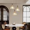 American retro stained glass small chandelier