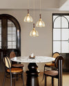 American retro stained glass small chandelier