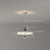 Cream style walnut grain dining room pendant light