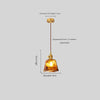 American retro bedroom bedside restaurant bar creative all-copper small chandelier