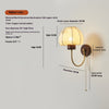 Vintage solid wood bedroom wall lamp