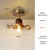 American retro glass corridor ceiling lamp