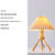 Japanese style pleated bedside table lamp