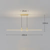 Minimalist one-word long strip chandelier