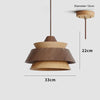 Vintage solid wood flying saucer chandelier